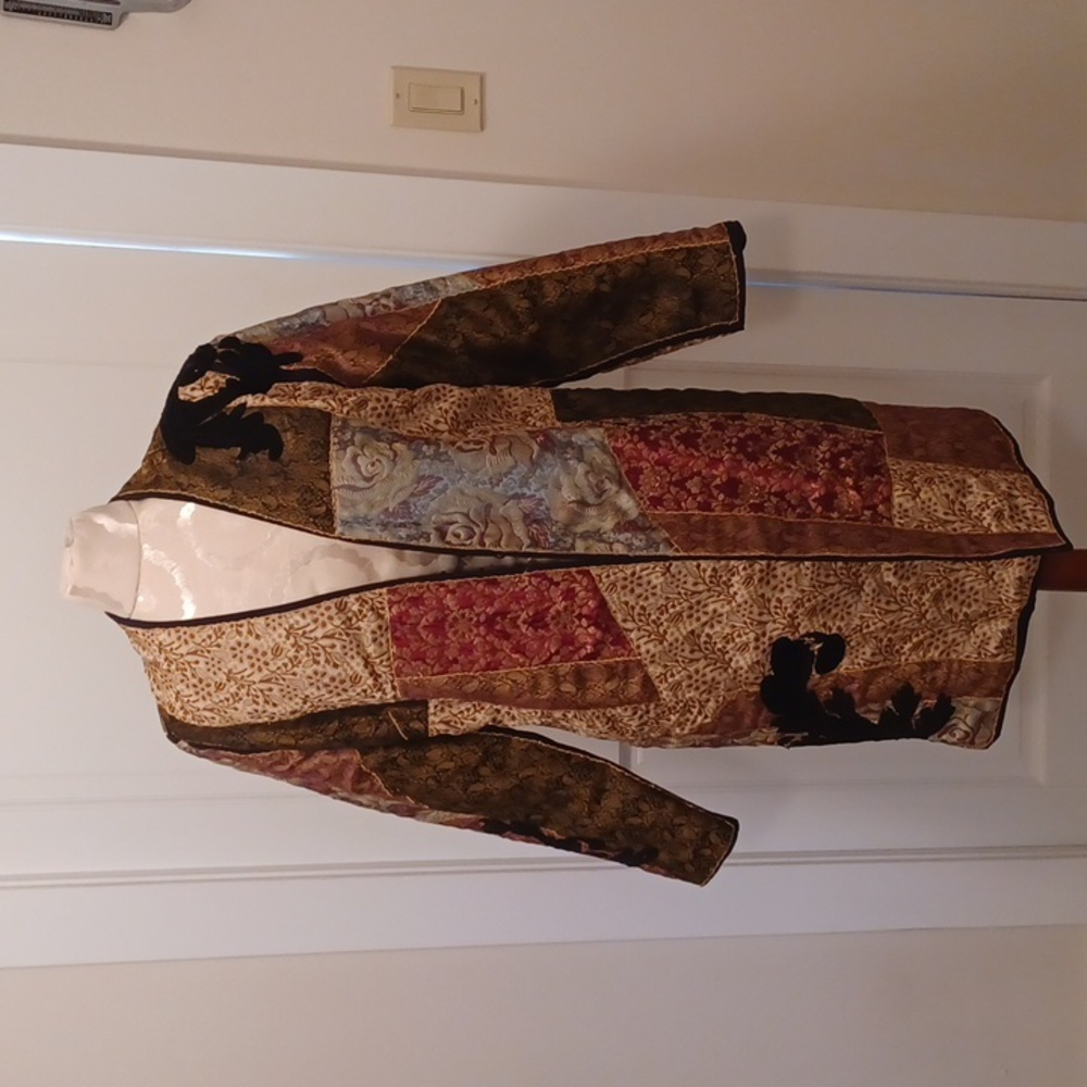 Soft Surroundings Savoie Patchwork Brocade Jacket.